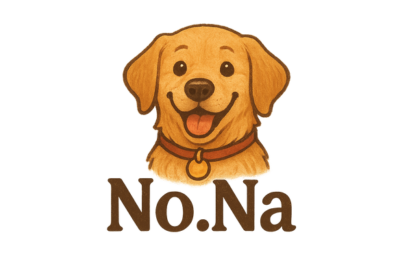 Necesito el dibujo de un perro donde aparezca el nombre de No.Na